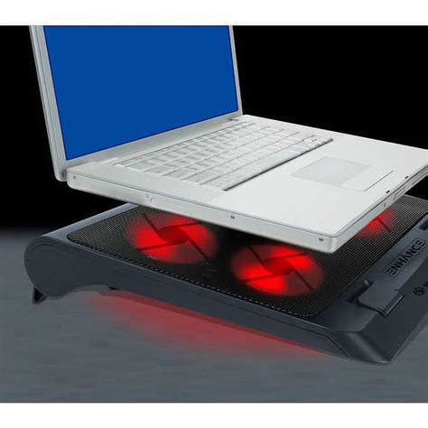 Enhance Xl Gaming Laptop Cooler Pad With 5 Oversized Led Fans For Max
