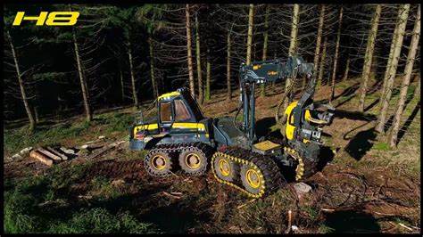 Amazing Modern Logging Machines New Ponsse H And Tigercat Youtube