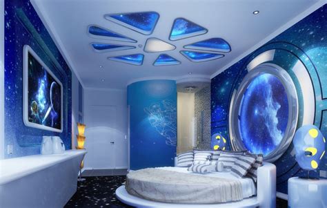 And help them drift off to sleep with their very own space ship theme bed. Free download space theme bedroom interior design pink ...
