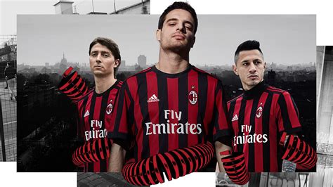 Ac milan v genoa, 2012/13: AC Milan adidas Home Kit 2017/18 - Marca de Gol