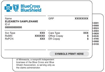 Blue cross blue shield is a plan that is widely accepted by healthcare professionals including hospitals, doctor's offices, and pharmacies. ID Card | BlueCrossMN