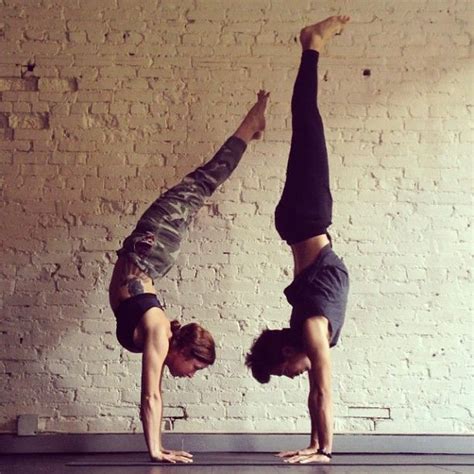 Yoga Pose For Team Work Stop Exercising Alone Get A Friend To Join