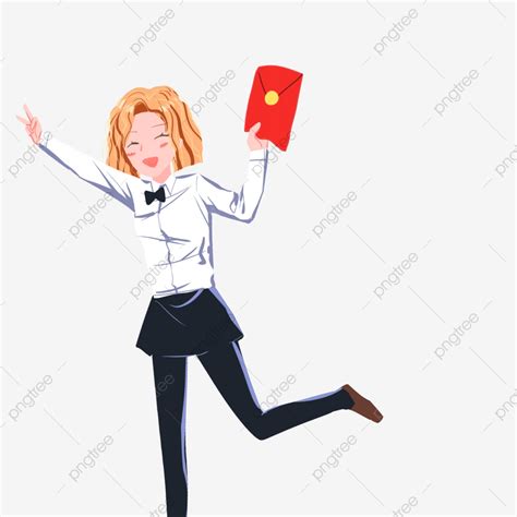 Wechat Red Envelope Cartoon Characters Cartoon Characters Red Envelopes PNG Girl Holding