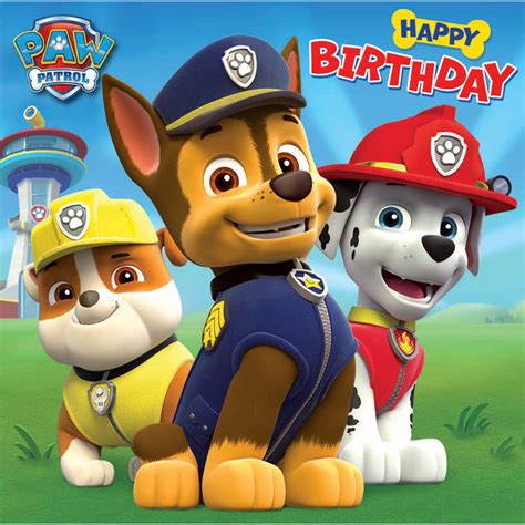 Happy Birthday Paw Patrol Birthday Cards Bandm Stores