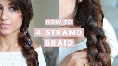 Check spelling or type a new query. How To: Four (4) Strand Braid Hairstyle - YouTube