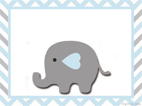 Invitaciones Elefantes Para Baby Shower Niño Para Imprimir