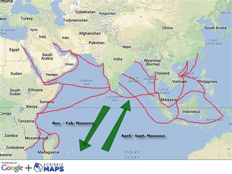 Indian Ocean Trade Routes Asian History