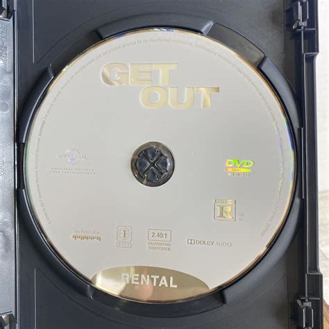 Get Out 2017 Dvd Jordan Peele Allison Williams Daniel Kaluuya Horror