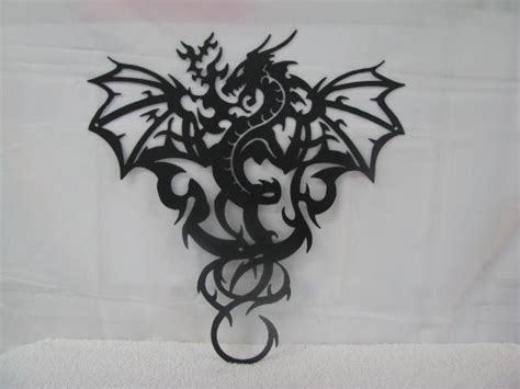 Dragon 2 Metal Wall Art Silhouette By Cabinhollow On Etsy