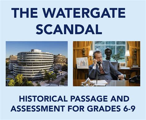 Watergate Scandal Us History Passage And Assessment Made By Teachers
