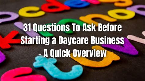 31 Questions To Ask Before Starting A Daycare Reliabills
