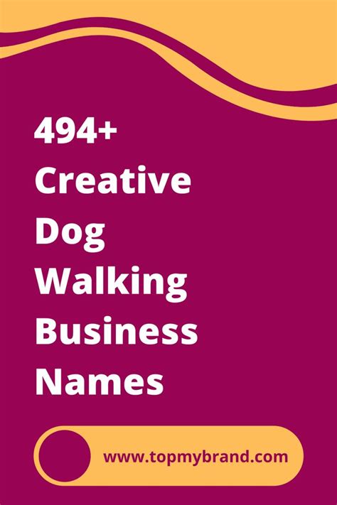 494 Creative Dog Walking Business Names Dog Walking Business