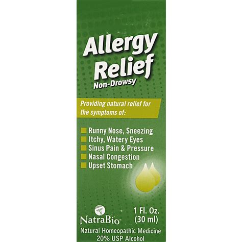 Natrabio Allergy Relief Non Drowsy Health And Personal Care Foodtown