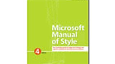 Book Review Microsoft Manual Of Style 4th Edition Zdnet
