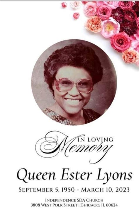 Queen Ester Lyons Obituary Aa Rayner And Sons Funeral Homes