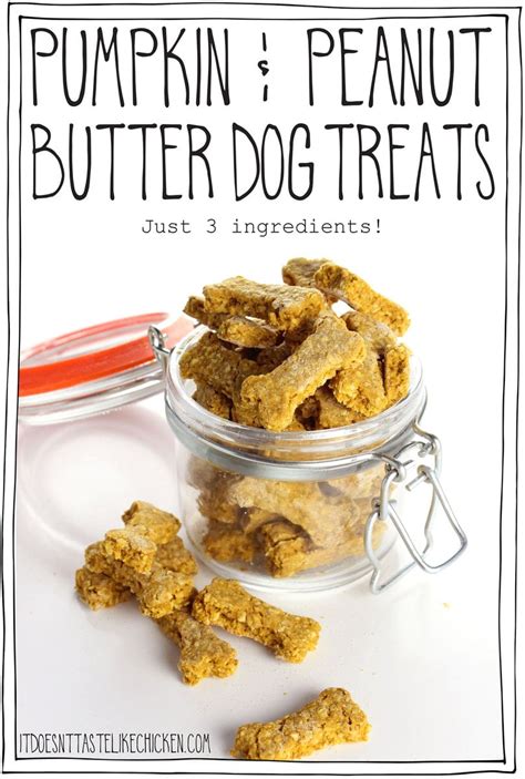 Pumpkin And Peanut Butter Dog Treats Just 3 Ingredients Cohaitungchi