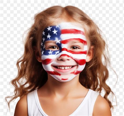Png American Flag Face Paint Free Png Rawpixel