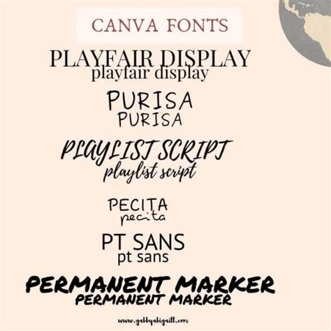 The Best Fonts In Canva According To Bloggers Gabbyabigaill Best