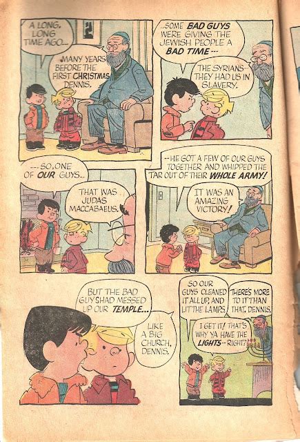 Mike Lynch Cartoons Dennis The Menace Meets Jewish Neighbors 1971