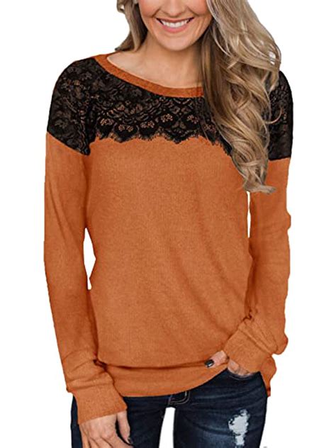 New Fall Winter Long Sleeve Pullover Casual T Shirt Tops For Women