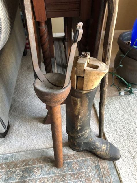 Civil War Handmade Soldier Crutch Wood Peg Leg Officer Boot Etsy