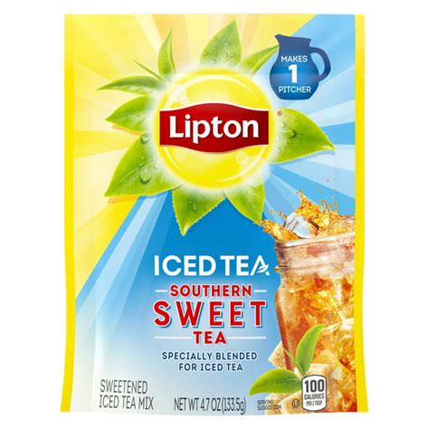 Lipton Sweetened Iced Tea Mix Southern Sweet 2 Qt