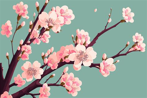 Sakura Branch Cherry Blossoming Flower Tree Japan Spring Flowers