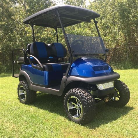 Club Car Precedent 4 Passenger Golf Cart Lifted Blue Golf Cart Free