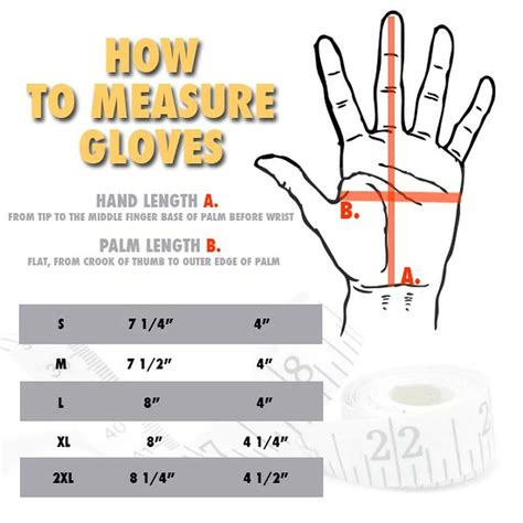 How To Measure Glove Size Length Wrist Length Edema Gloves Full Finger Performance Health