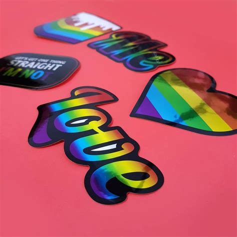 Second Stickers Set Metallic Lgbtq Stickers Available Now On Our Website💜💙💚💛💖