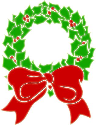 cute christmas wreath clipart - Clip Art Library