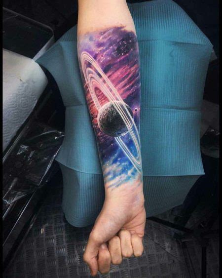Saturn Tattoo 42 Best Examples Of This Majestic Planet You Will