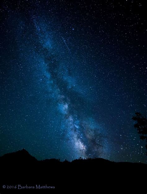 Incredible Milky Way Shines Through A Midnight Blue Sky Photo Space