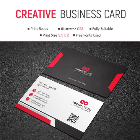 What Size Is A Business Card In Illustrator Standard Business Card