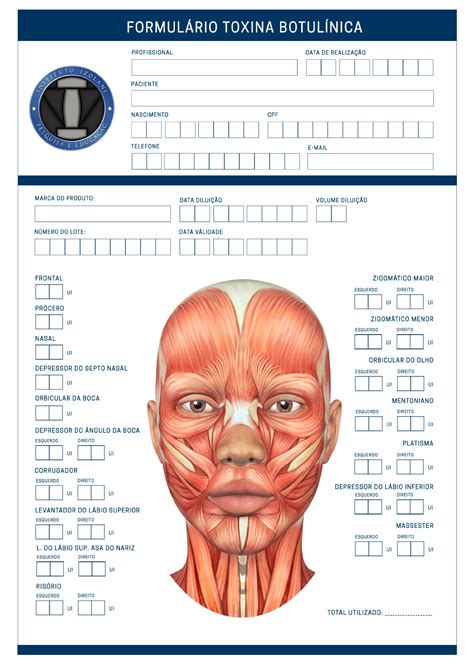Ficha de Anamnese Toxina Botulínica Estética Facial
