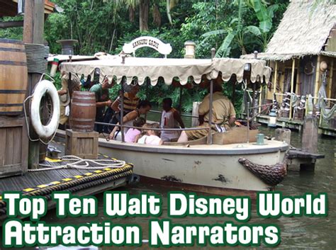 Wdw Radio Show 371 Top Ten Walt Disney World Attraction Narrators