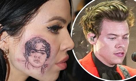 Kelsy Karter Gets Harry Styless Face Tattooed On Her Cheek Daily