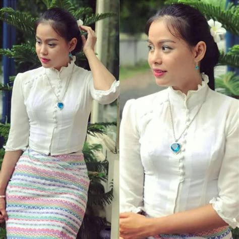 Pin By Kyaw Thatko On Myanmar Dress Myanmar Traditional Dress