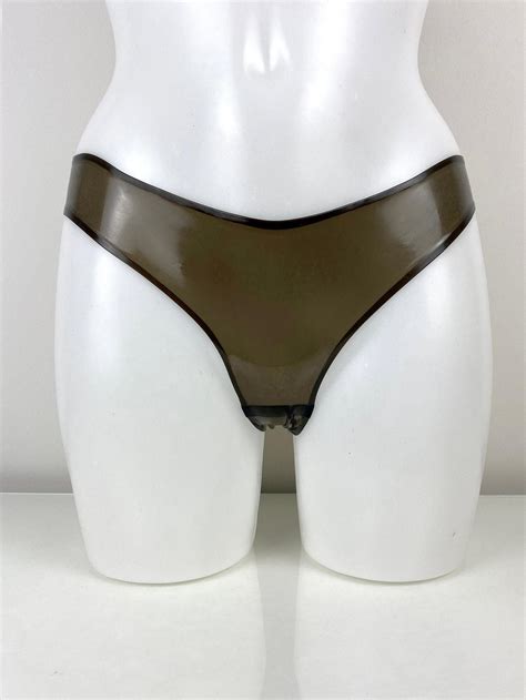 Custom Made Latex Rubber Basic Bikini Knickers Panties Etsy Latex