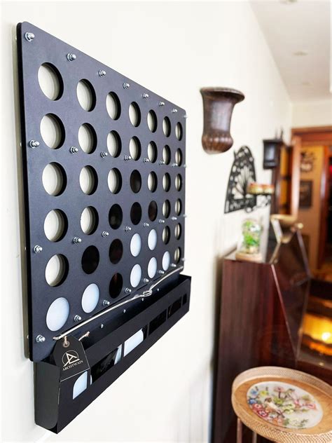 Metal Wall Art Connect Four Wall Game Wall Decor Etsy