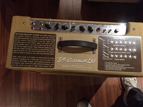 Fender 59 Bassman Ltd Reissue Amplifier Mandp Contracting Ltd