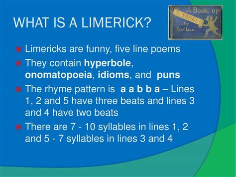 Ppt Limericks Powerpoint Presentation Free Download Id6216832