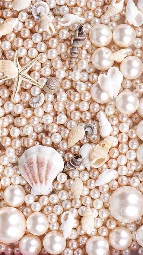 Pink Pearls And Sea Shells Pearl Wallpaper Pretty Wallpapers