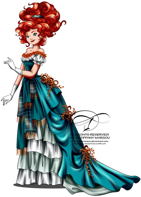 Vintage Ballgown Merida By Selinmarsou On Deviantart Disney