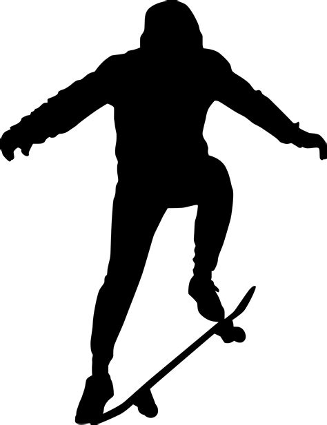Skateboarder Silhouette Clip Art
