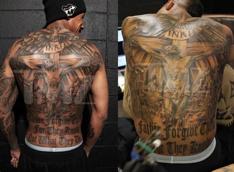 Nick cannon's tattoo on his back used to be just mariah carey's name, but we know how that marriage ended up so he got another back tattoo nick cannon's tattoo reportedly took 30 hours to complete. Nick Cannon Tattoo | Picture tattoos, Back tattoo, Tattoos