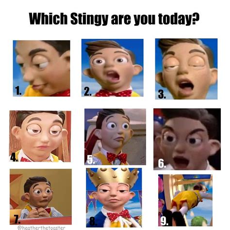 Lazy Town Stingy Meme Captions Cute Today