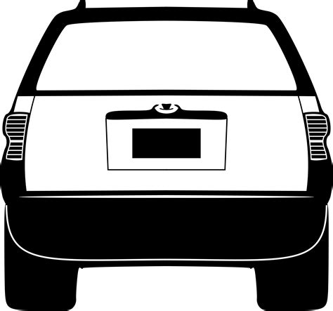 Car Back Silhouette Png Clip Art Library