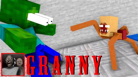 Monster School Granny Chapter 2 Challenge Minecraft Animation Youtube