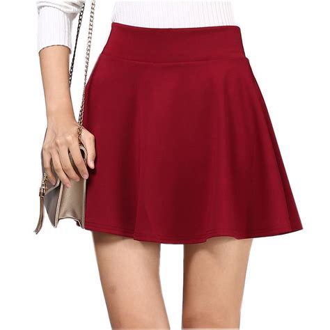 Short Skirt For Women 2018 All Fit Tutu School Skirt Red